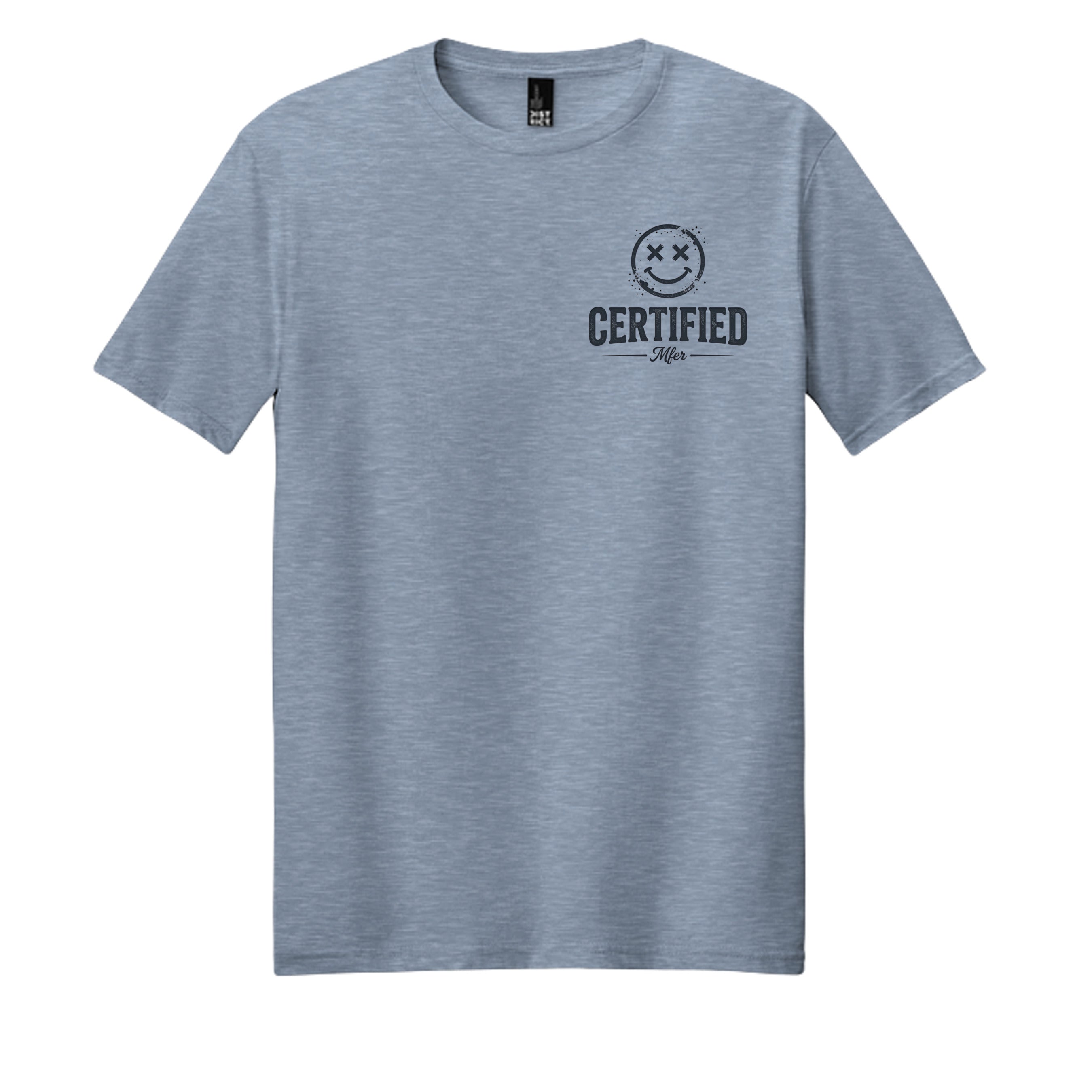 Flint Blue Heather - DM108 - FRONT